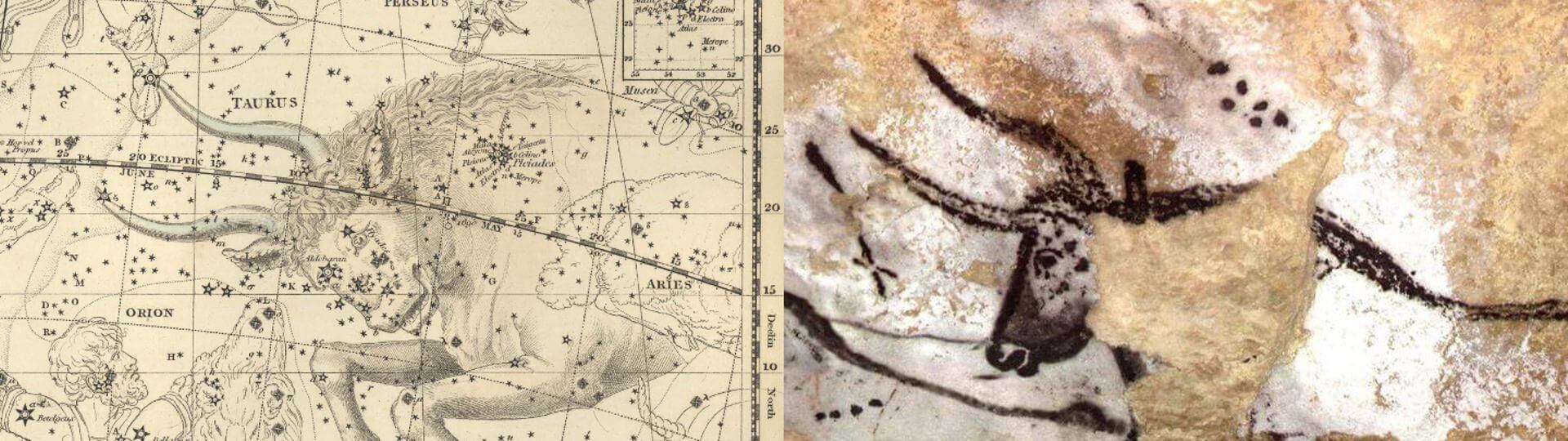astronomia paleolitico celestial atlas alexander jamieson 1822 toro lascaux