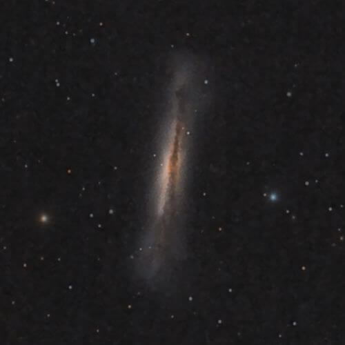 Galaxia NGC3628. Detalle